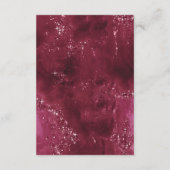 Agate Geode Glitzer Details Burgundy ID647 Begleitkarte (Rückseite)