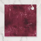 Agate Geode Glitzer Vielen Dank Burgund ID647 Geschenkanhänger (Rückseite)