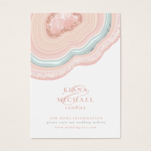 Agate Geode Glitzer Website Rose Gold ID647 (Vorderseite)