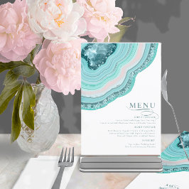 Agate Geode Glitzer Wedding Aquamarin ID647