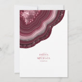Agate Geode Glitzer Wedding Burgundy ID647 (Rückseite)