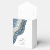 Agate Geode Glitzer Wedding Dusty Blue ID647 Geschenkschachtel (Geöffnet)