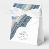 Agate Geode Glitzer Wedding Dusty Blue ID647 Geschenkschachtel (Vorderseite)