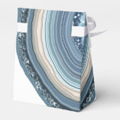 Agate Geode Glitzer Wedding Dusty Blue ID647 Geschenkschachtel (Rückseite)