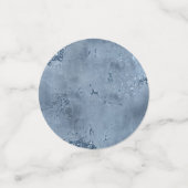 Agate Geode Glitzer Wedding Dusty Blue ID647 Konfetti (Klein Vorderseite)