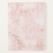 Agate Geode Glitzer Wedding Plans Rose Gold ID647 Planer (Rückseite)