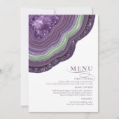 Agate Geode Glitzer Wedding Violet ID647 (Vorderseite)