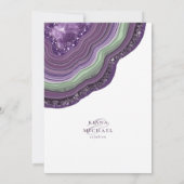 Agate Geode Glitzer Wedding Violet ID647 (Rückseite)