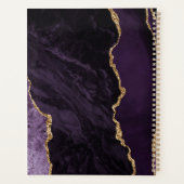 Agate Geode Lila Gold Ivory Hochzeitspläne Planer (Rückseite)