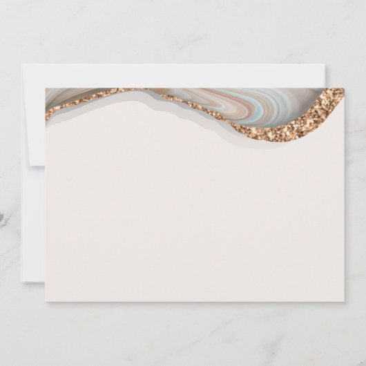 Agate Geode Marble Probe Dinner (Rückseite)