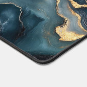 Agate Geode mit Gold und Navy Blue Marmor Schreibtischunterlage (Ecke)
