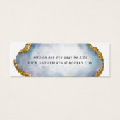 Agate Geode Pearl Golden Wedding Insert Card (Vorderseite)
