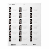 Agate geode Rose Gold Silberschwarze Kalligraphie Adressaufkleber (Vorne)