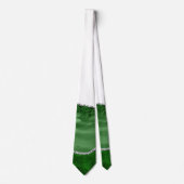 Agate Glamour Emerald Green Silver Glitzer Krawatte (Vorderseite)