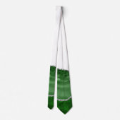 Agate Glamour Emerald Green Silver Glitzer Krawatte (Rückseite)