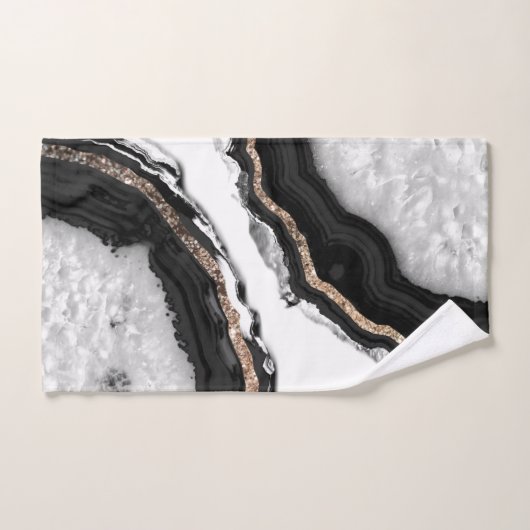 Agate Glitzer Glam #2 #gem Badhandtuch Set (Handtuch)