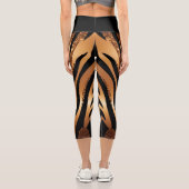 Agate Glitzer Tiger Capri Leggings (Rückseite)