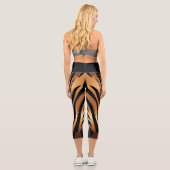 Agate Glitzer Tiger Capri Leggings (Rückseite)