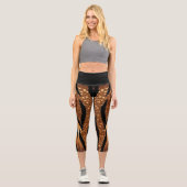 Agate Glitzer Tiger Capri Leggings (Vorderseite)