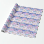 Agate Glitzer Trendy Blue Pink Lila Geschenkpapier (Ungerollt)