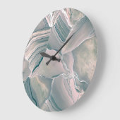 Agate Glow Große Wanduhr (Winkel)