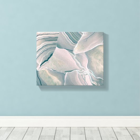 Agate Glow Leinwanddruck (Insitu (Holzboden))