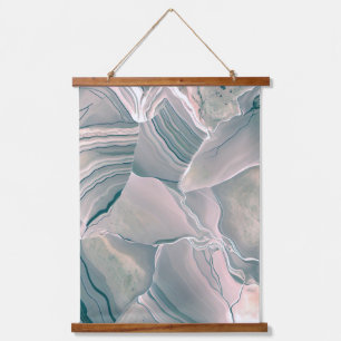 Agate Glow Wandteppich Mit Holzrahmen