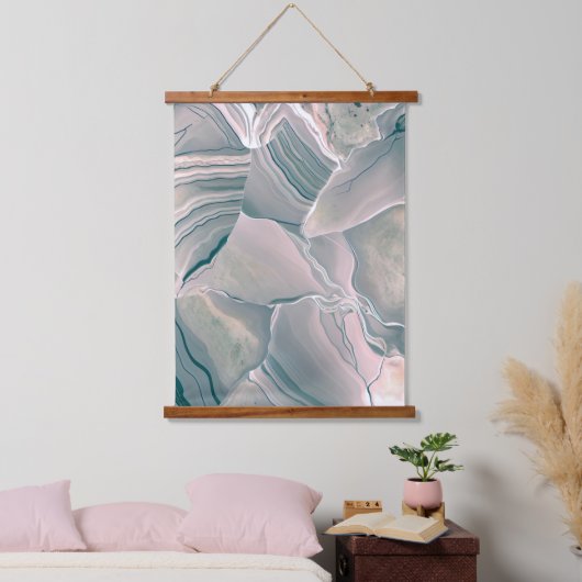 Agate Glow Wandteppich Mit Holzrahmen (Schlafzimmer)