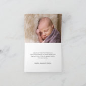 Agate Gold Glitzer Script Taufe Dankeskarte (Innenseite)