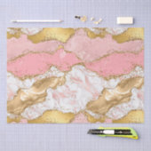 Agate: Gold und Rosa Sequins Seidenpapier (Handwerk)