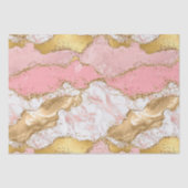 Agate: Gold und Rosa Sequins Seidenpapier (Vorderseite)
