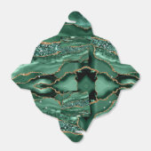 Agate Green Gold Emerald Individuelle Name Fevor B Geschenkschachtel (Ungefaltet)