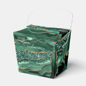 Agate Green Gold Emerald Individuelle Name Fevor B Geschenkschachtel (Vorderseite)