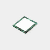 Agate Green Gold Glitzer Geode Marble Gemstone Post-it Klebezettel (angewinkelt)