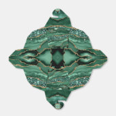 Agate Green Gold Glitzer Geode Marble Individuelle Geschenkschachtel (Ungefaltet)