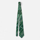 Agate Green Gold Glitzer Marble Elegante Neck Tie Krawatte (Rückseite)