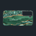 Agate Green Gold Glitzer Sparkle Marmorieren Sie I Samsung Galaxy Hülle<br><div class="desc">Agate Green Gold Glitzer Geode Marble Individuelle Name Emerald Sparkle Personalisiert Geburtstag - Geburtstag - Geburtstag oder Hochzeitsgeschenk / Beißig - Fügen Sie Ihren Namen - Text oder Entfernen - Make Your Special Gift - Neu vergrössern und verschieben oder entfernen und fügen Sie Text / Elemente mit Anpassungstool. Design von...</div>