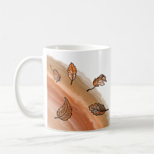 Agate Herbstlaubs Kaffeetasse