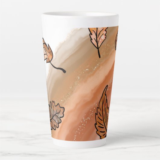 Agate Herbstlaubs Milchtasse (Vorderseite)
