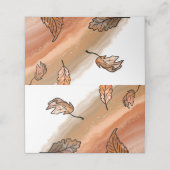 Agate Herbstlaubs Platzkarte (Außenseite Aufgefaltet)