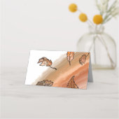 Agate Herbstlaubs Platzkarte (Rückseite)