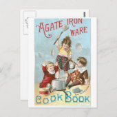 Agate Iron Ware Vintages Kochbuch und Art Postkarte (Vorne/Hinten)