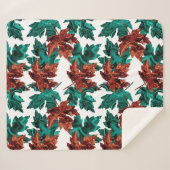 Agate Leaf Sherpa Blanket Sherpadecke (Vorderseite (Horizontal))