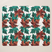 Agate Leaf Sherpa Blanket Spruce/Brown Sherpadecke (Vorderseite (Horizontal))