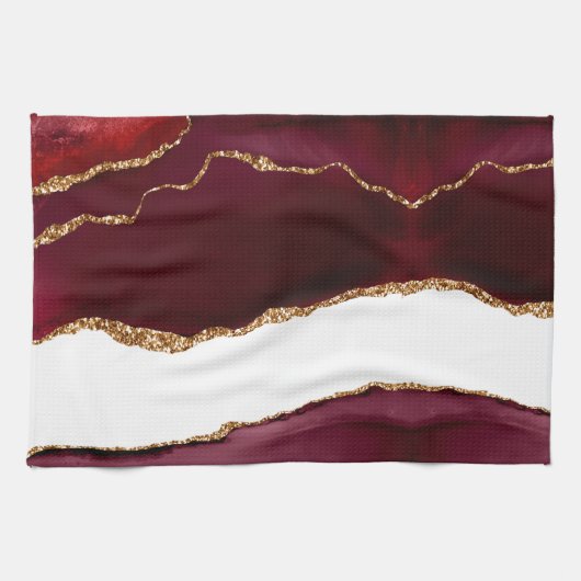 Agate liede vin und or geschirrtuch (Horizontal)