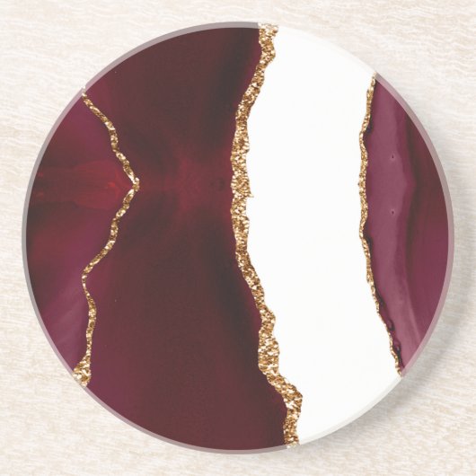 Agate liede vin und or getränkeuntersetzer (Vorne)