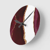 Agate liede vin und or runde wanduhr (Winkel)