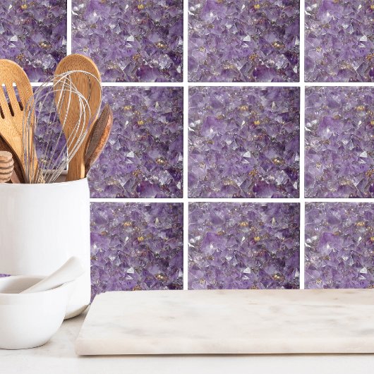 Agate Lila Crystal Fliese
