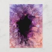 Agate Lila Crystal Postkarte (Vorderseite)