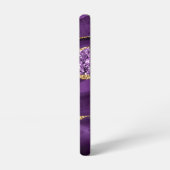 Agate Lila Gold Funkelnd Marble Individuelle Name Samsung Galaxy Hülle (Linke Seite)